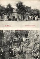 Újpécs (Újbécs) with Hotel Feszler and garden