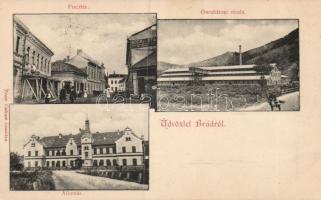 Brád with railway station and stone pit (cut)
