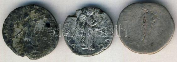 Római Császárság HADRIANUS 117-138. 3db klf Denar Ag T:vegyes