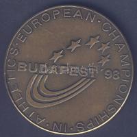 1998. "Atlétika Európa Bajnokság-Budapest Br emlékérem T:1 bőrszütyőben / European Championships in Athletics-Budapest 1998. Br medal in leather pouch T:1