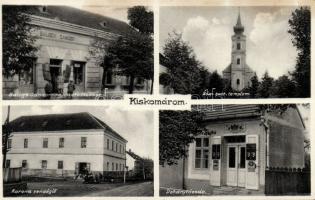 Kiskomárom Dohánytőzsdével, a Korona Vendéglővel és Balogh Sándor vegyeskereskedésével