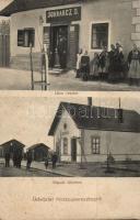 Hosszúpereszteg vasútállomás és Schwarcz üzlete (Rb)