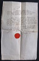 1833 Házassági anyakönyvi kivonat Schreier Ádám Szent Teréz templom plébánosának saját kezű aláírásával és visazpecsétjével