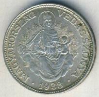1938 2P Ag "Madonna" T:2- kis ph.