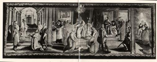 Zirc a Ciszterci Apátság Gobelinje 1713-ból (folding card)