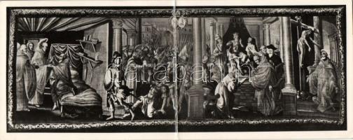 Zirc a Ciszterci Apátság Gobelinje 1713-ból (folding card)