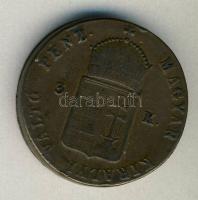 1849NB 3kr "Szabadságharc" T:2-/3