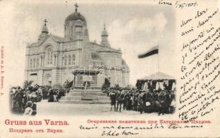 Varna, Statue Inauguration in front of the Cathedral