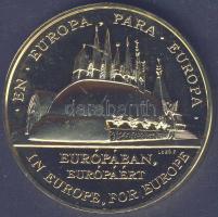 1992. "Expo92-Sevilla" aranyozott fém emlékérem T:PP