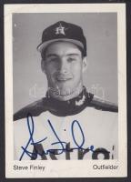 Baseballkártya Steve Finley saját kezű aláírásával