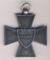 1940. Nemzetvédelmi Kereszt szalag nélkül T:2