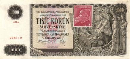 Csehszlovákia 1944-45. 27db-ból álló "SPECIMEN" és forgalmi bankjegy gyűjtemény: 1K (2x) 2...