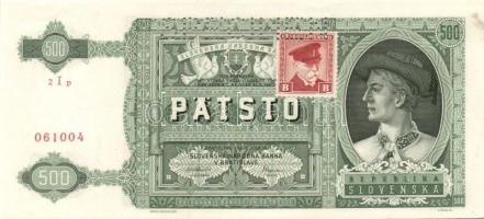 Csehszlovákia 1944-45. 27db-ból álló "SPECIMEN" és forgalmi bankjegy gyűjtemény: 1K (2x) 2...