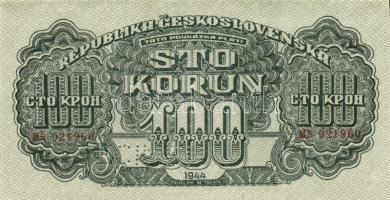 Csehszlovákia 1944-45. 27db-ból álló "SPECIMEN" és forgalmi bankjegy gyűjtemény: 1K (2x) 2...