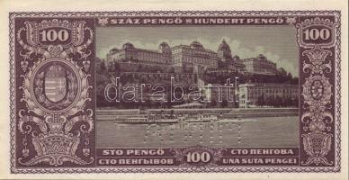 1945. 100P "MINTA" perforációval, számozott T:I- (apró szakadás)
