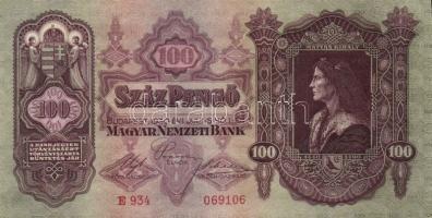 1933. 100P (2x) egymást követő sorszámmal T:I