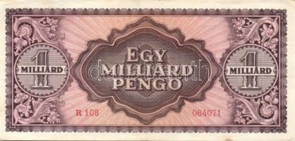 1946. 1000.000.000P (2x) egymást követő sorszámmal T:II,II-