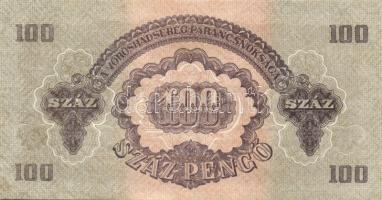 1944. "V. H." 100P (3x) T:II+ hajtatlanok!