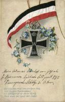 German Iron Cross and flag, propaganda