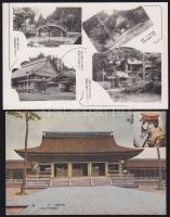 31 db nem futott régi Japán képeslap (nem csak városképes), érdekes, szép tétel / 31 Japanese cards