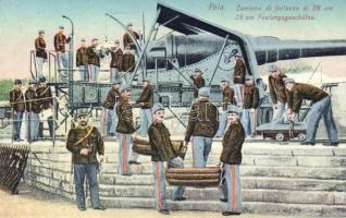 Pola military, 28 cm cannon