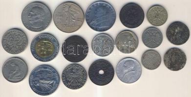 Kis világpénz tétel: Ausztria, Lengyelország, San Marino, Vatikán, Belgium... pénzeivel T:vegyes összesen 19db.