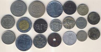Kis világpénz tétel: Ausztria, Lengyelország, San Marino, Vatikán, Belgium... pénzeivel T:vegyes öss...