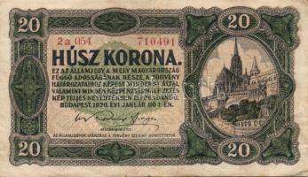 1920. 20f + 50f + 1K + 2K + 10K + 20K + 50K + 100K + 1000K T:II,III,III/IV,IV