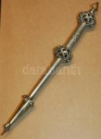 ca. 1890. Rubinköves ezüst tóramutató, 99 gr / Thorazeiger, Silber mit Rubin, 99 gr