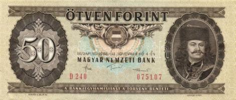 1986. 50Ft (20x) T:II,III