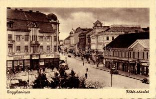 Nagykanizsa Főtér Grünfeld és Fehér István üzleteivel