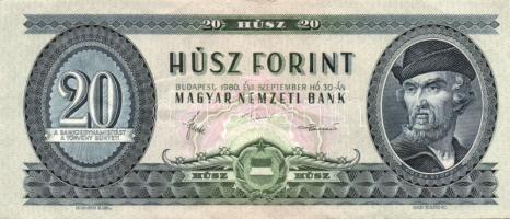 1980. 20Ft (3x) T:II,II-