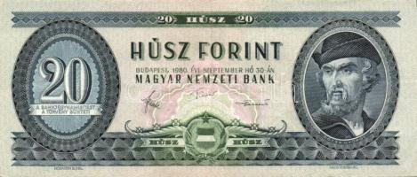 1980. 20Ft (3x) T:II,II-