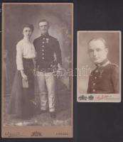 cca 1900  2 db katonai keményhátú fotó
