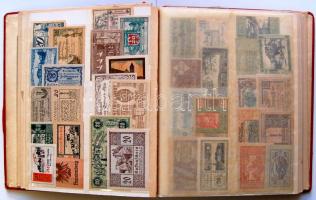 Rendkívül szép kb. 650 darabból álló kizárólag különféle osztrák szükségpénz gyűjtemény albumba rend...