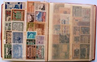 Rendkívül szép kb. 650 darabból álló kizárólag különféle osztrák szükségpénz gyűjtemény albumba rend...