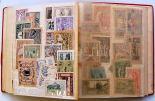 Rendkívül szép kb. 650 darabból álló kizárólag különféle osztrák szükségpénz gyűjtemény albumba rend...