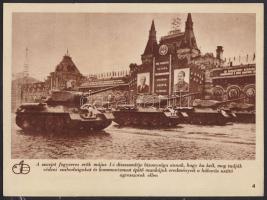 Május 1-ei felvonulás a moszkvai Vörös-téren 23x17 cm