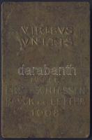 Ausztria 1908. I. Ferenc József Br emlékplakett "Viribus Unitis - Armee Preisschiessen Bruck a....