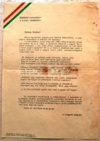 Nemzeti szalagos propaganda nyomtatvány