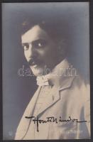 Honti Nándor fotólap a színész saját kezű aláírásával