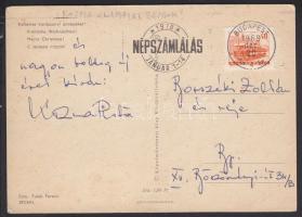 1969 Kozma István olimpiai bajnok sorai és aláírása karácsonyi üdvözlőlapon