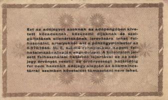 1946. 10.000AP (2x) egyik sorszámmal ellátva T:II+,II