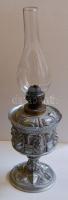 Dekoratív fém petróleumlámpa 30 cm magas