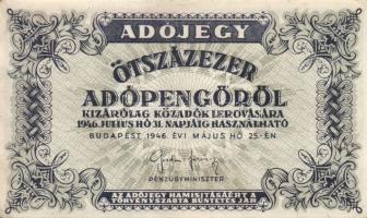 1946. 500.000AP (8x) T:I-,II