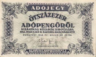 1946. 500.000AP (7x) T:I-,II