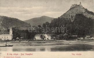 Vágváralja with the castle ruins