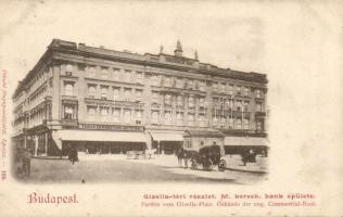 Budapest V. Gizella tér, a Kereskedelmi Bank épülete