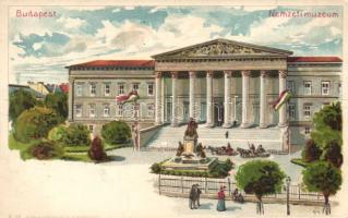 Budapest VIII. Nemzeti Múzeum litho