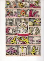 1920-1923. Schima András grafikusművész 13 db politikai tárgyú erdetei szines grafikája, 15x24 - 18x...